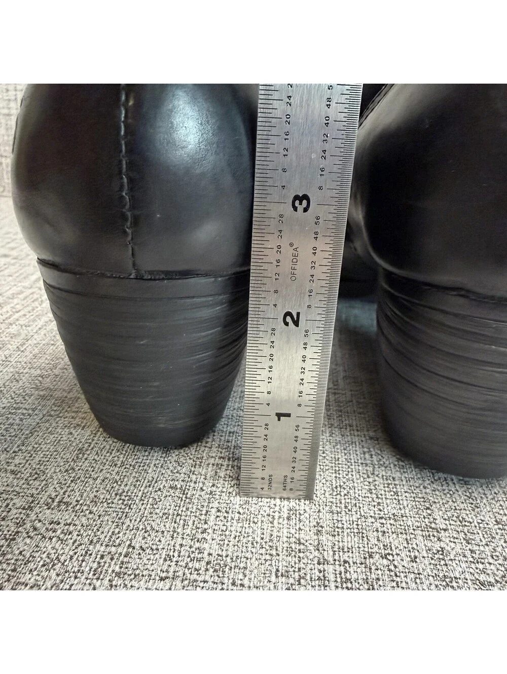 Born Booties Women's Sz 9.5 Black Leather Kerri Ankle Zipper Comfort Western